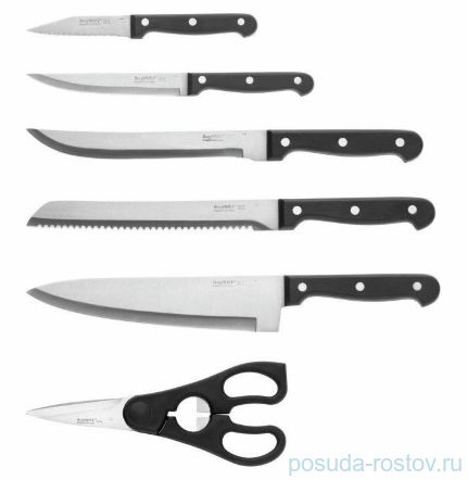 Набор кухонных ножей 7 предметов на подставке &quot;Quadra&quot; / 162186