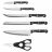 Набор кухонных ножей 7 предметов на подставке &quot;Quadra&quot; / 162186