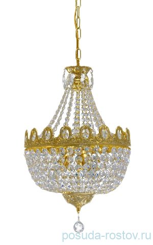 Люстра 3 рожковая хрусталь  Prousek "Проусек" 40 х 50 см / 078733