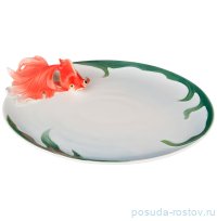 Блюдо 27 х 22 см овальное &quot;золотая рыбка&quot; / 227371