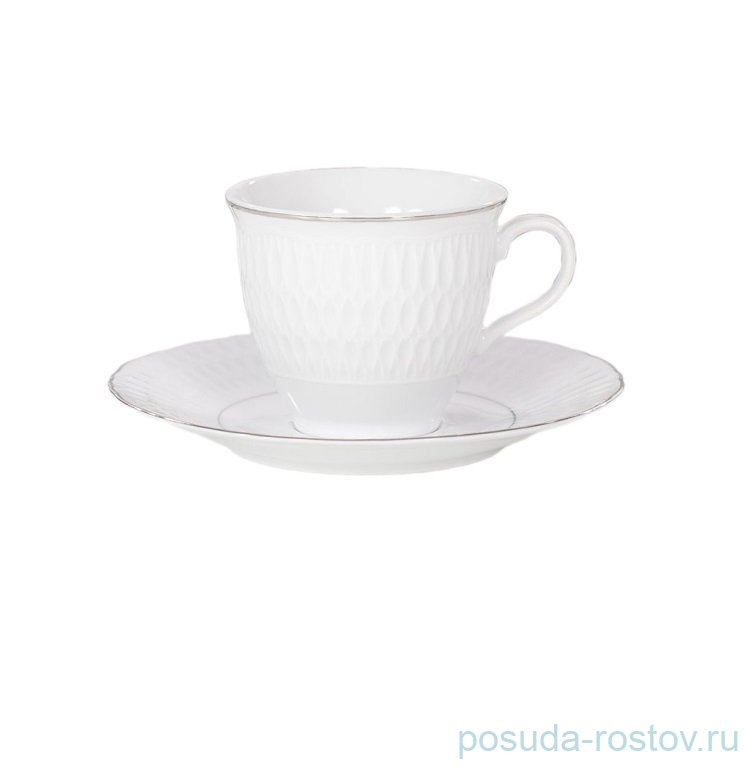 Кофейная пара 100 мл 1 шт "София /Платиновая отводка" / 346088 Кофейная пара 100 мл 1 шт "София /Платиновая отводка" / 346088