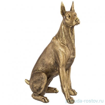 Фигурка 48 см &quot;Собака Доберман&quot; /бронза / 273659