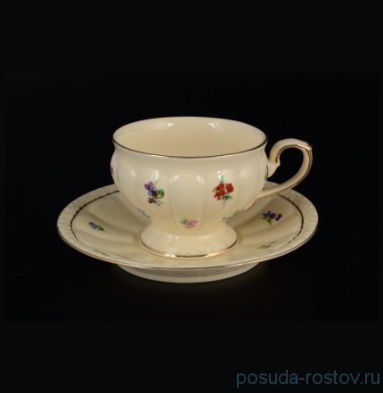 Набор чайных пар 6 шт &quot;Мария /Мелкие цветы /СК&quot; / 099323