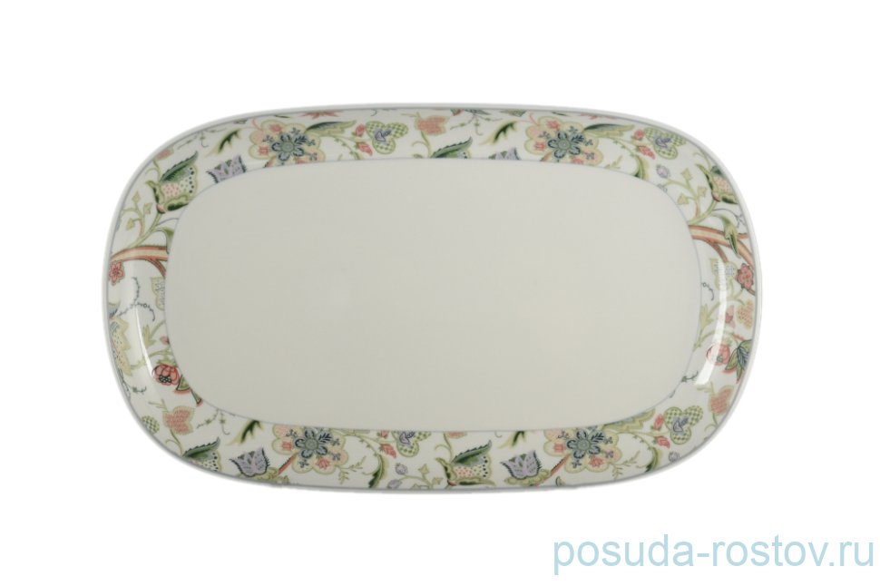 Блюдо 36 см овальное "Tом /Цветочная фантазия" / 100056