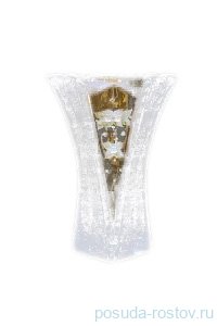 Ваза для цветов 27,5 см &quot;Хрусталь с золотом&quot; / 034997