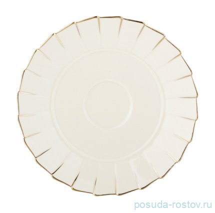 Чайный сервиз на 6 персон 15 предметов &quot;Плиссе /Золото&quot; / 194590