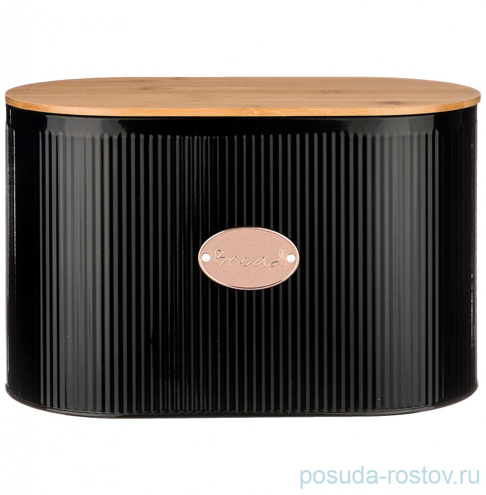 Хлебница 34 х 18 х 20 см 2 в 1 чёрная "Чёрное золото" / 329222