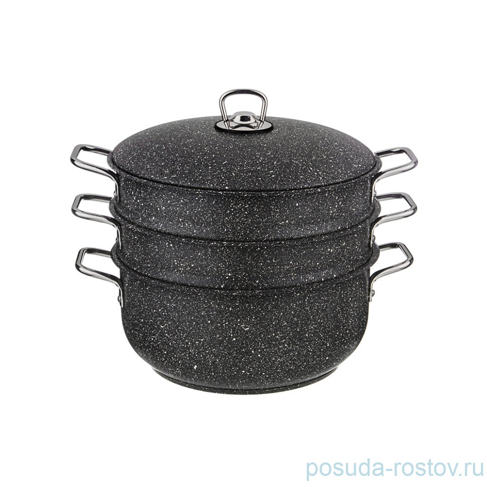 Кастрюля-мантоварка 3-х уровневая 24 см "Agness /Grace" / 230705