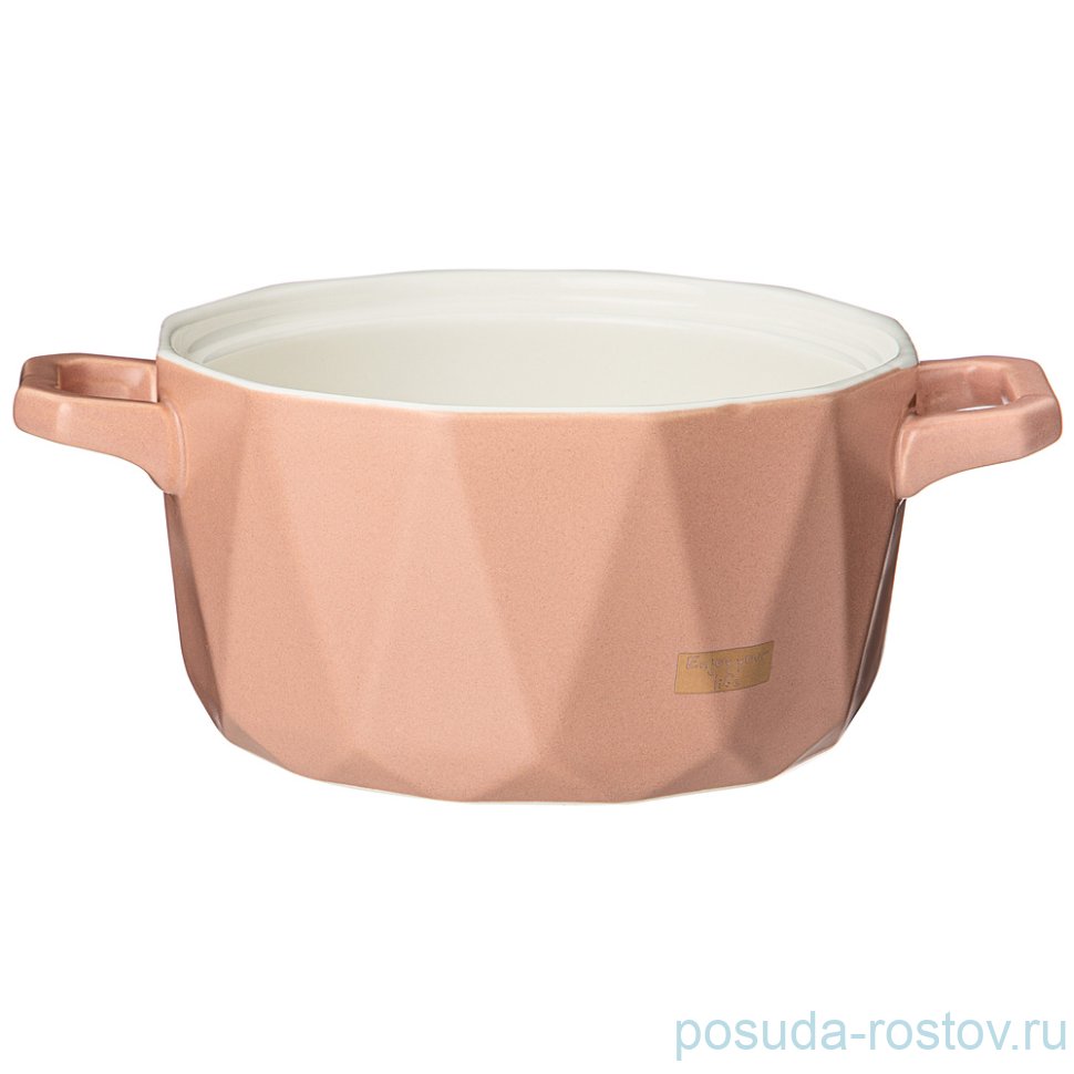 Бульонница 690 мл розовая "Opaque" / 260040