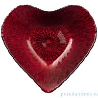 Блюдо 16 х 15 х 3 см Сердце &quot;Red shiny /Heart&quot; / 226072