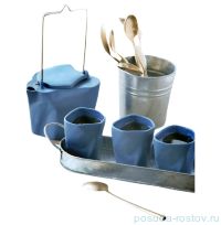 Чайный сервиз 5 предметов голубой &quot;BENT&quot; / 163397