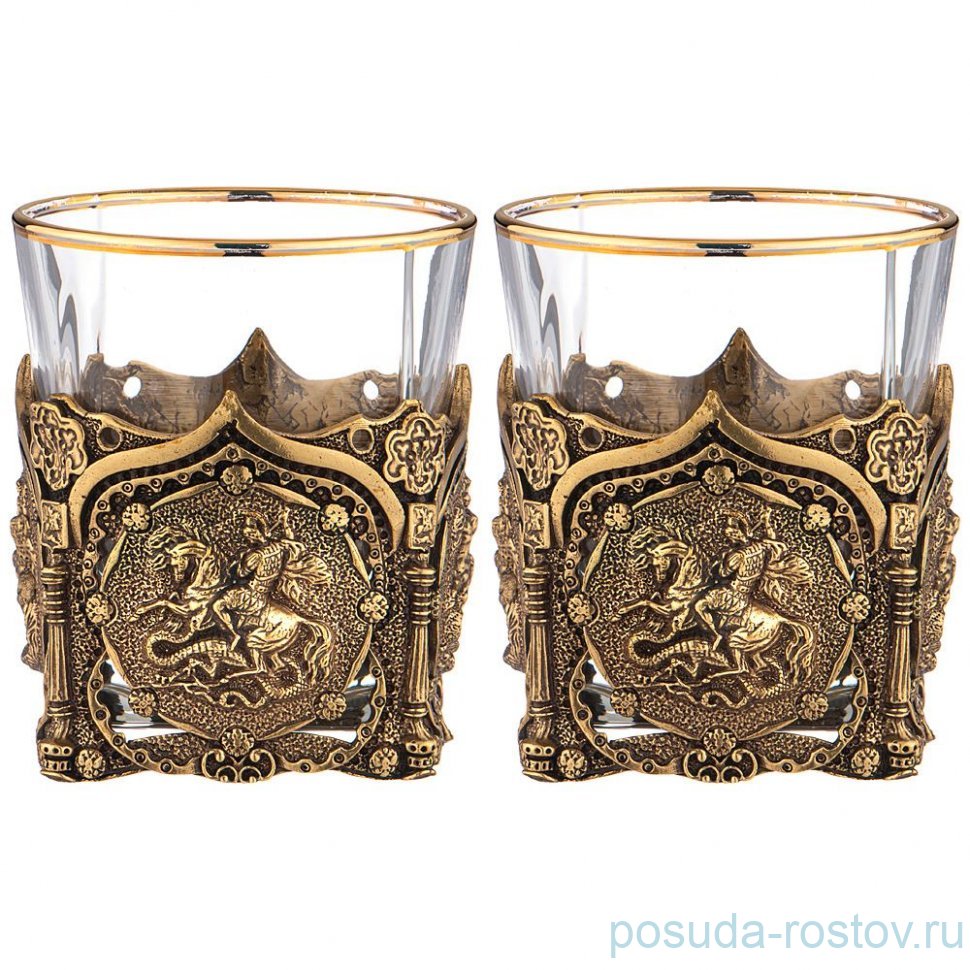 Стаканы для виски 310 мл 2 шт "Георгий Победоносец" / 293543