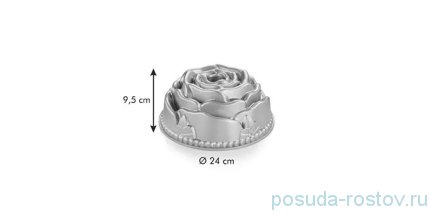 Форма для кекса 24 х 9,5 см высокая Роза &quot;DELÍCIA&quot; / 247510
