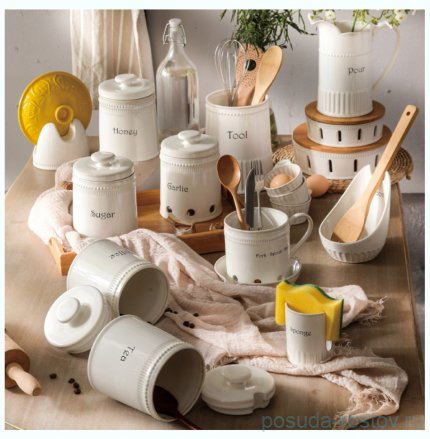 Кувшин для воды 1,1 л белый &quot;Soul kitchen&quot; / 301513