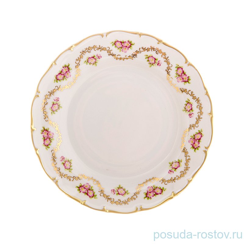 Набор тарелок 25 см 6 шт Bohemia Porcelan Moritz Zdekauer 1810 s.r.o. "Магнолия /Дикая роза" / 090385 Набор тарелок 25 см 6 шт Bohemia Porcelan Moritz Zdekauer 1810 s.r.o. "Магнолия /Дикая роза" / 090385