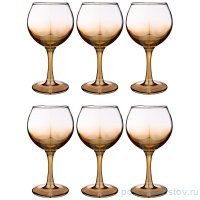 Бокалы для белого вина 290 мл 6 шт &quot;Медовый /Омбре&quot; / 250870