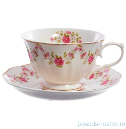 Набор чайных пар 6 шт н/н &quot;Розовый цветок&quot; / 155508