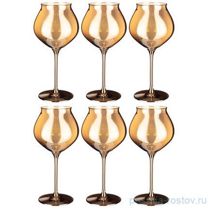 Бокалы для красного вина 500 мл 6 шт &quot;мёд&quot; / 274007