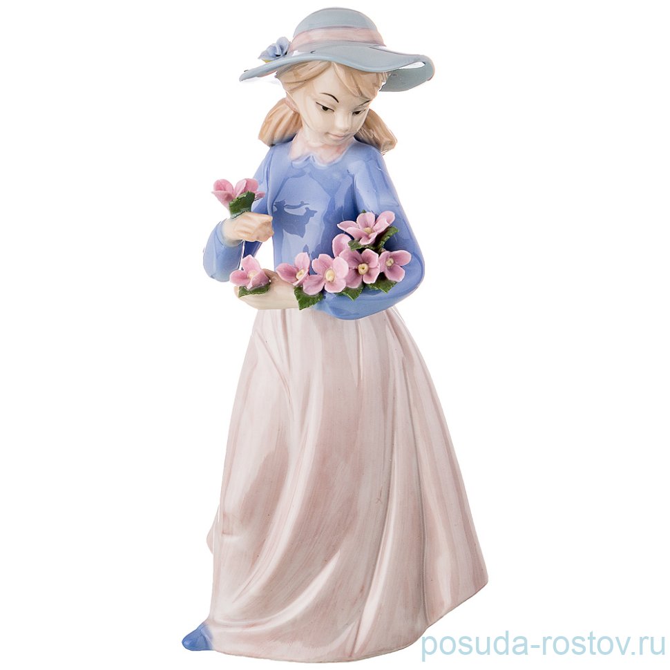 Статуэтка 9 х 7 х 18 см "Девушка с цветами" / 187865