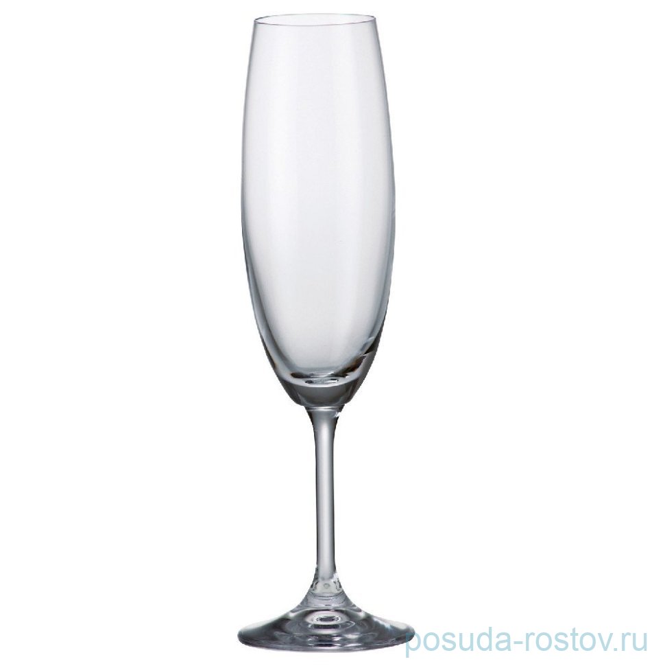 Бокалы для шампанского 220 мл 6 шт "Клара /Без декора" / 005782