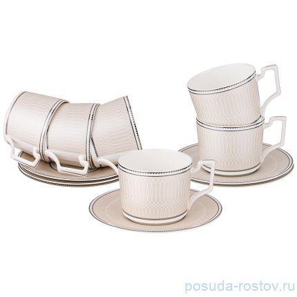 Набор чайных пар 250 мл 6 шт &quot;Infinity&quot; / 275484