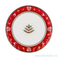 Блюдо 20 см круглое &quot;Christmas Collection /Красная&quot; / 198760