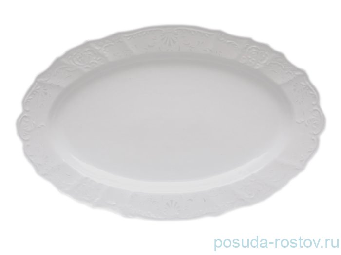 Блюдо 26 см овальное "Бернадотт /Платиновый узор" / 006084 Блюдо 26 см овальное "Бернадотт /Платиновый узор" / 006084