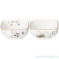 Набор салатников 8 х 4 см 2 шт квадратные 100 мл &quot;Wonderland&quot; / 332587