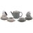 Чайный сервиз на 6 персон 14 предметов &quot;Дымчато-серые /Платина&quot; / 269404