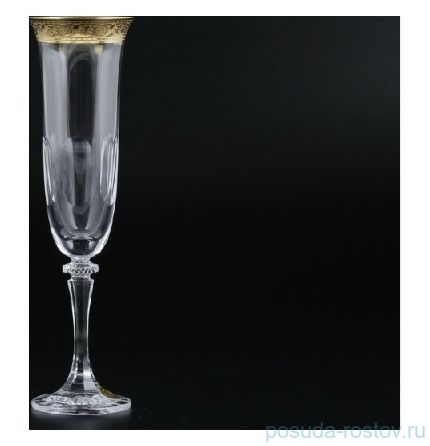 Бокалы для шампанского 200 мл 6 шт &quot;Джессика /Золото&quot; / 048901