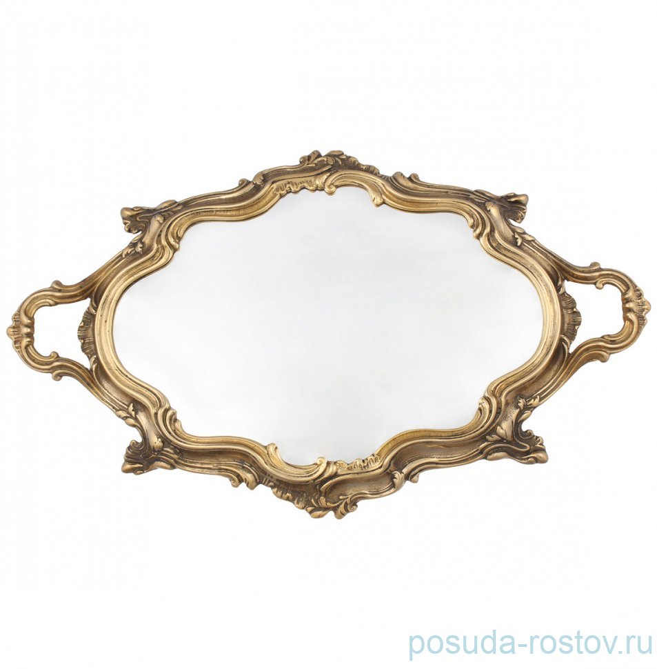 Поднос 37 х 24 см с зеркалом овальный "A. Livio" / 245836 Поднос 37 х 24 см с зеркалом овальный "A. Livio" / 245836