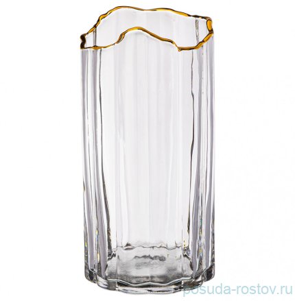 Ваза для цветов 20 см &quot;отводка золото&quot; / 289414
