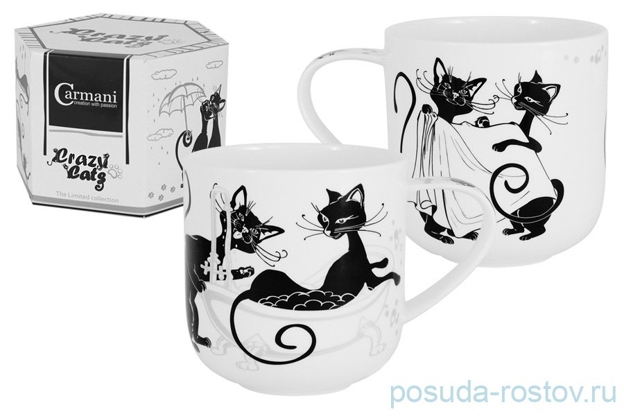 Кружка 500 мл "Crazy Cats /Кошка в ванне" / 291440 Кружка 500 мл "Crazy Cats /Кошка в ванне" / 291440