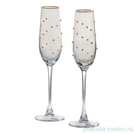 Бокалы для шампанского 180 мл 2 шт &quot;Goldy&quot; / 374816