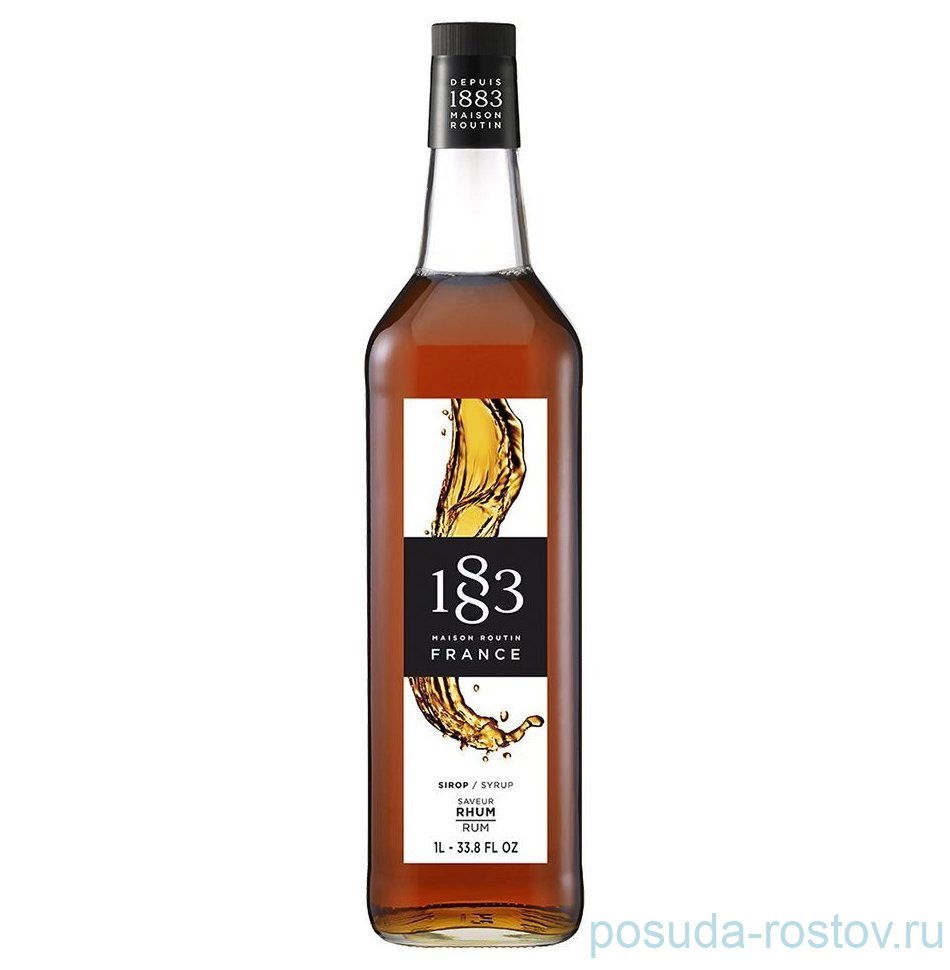 Сироп 1 л 6 шт "Ром /1883 Maison Routin" / 314318 Сироп 1 л 6 шт "Ром /1883 Maison Routin" / 314318