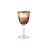 Бокалы для белого вина 190 мл 6 шт &quot;Лепка красная&quot; крученная ножка / 036081