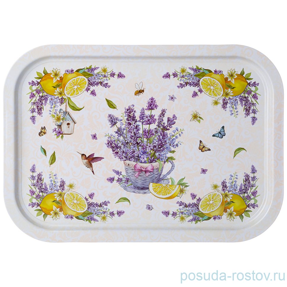 Поднос 28,5 х 40 см прямоугольный "Прованс /Лимоны" / 255906 Поднос 28,5 х 40 см прямоугольный "Прованс /Лимоны" / 255906