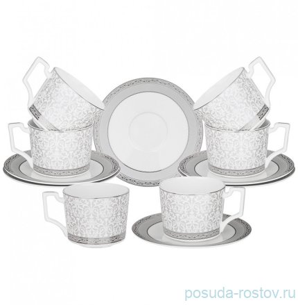 Набор чайных пар 250 мл 6 шт &quot;Versailles&quot; / 295415