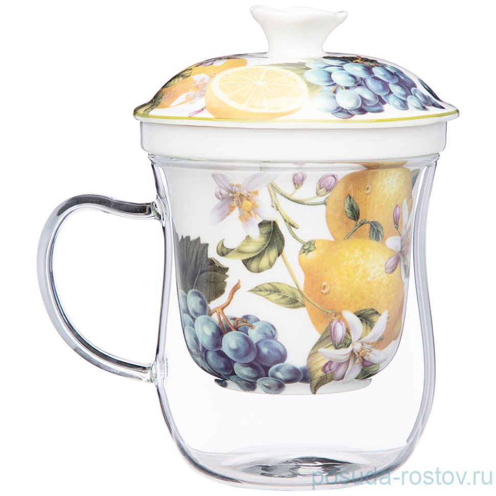 Заварочная кружка 500 мл с ситом "фрукты" / 251970 Заварочная кружка 500 мл с ситом "фрукты" / 251970