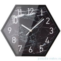 Часы настенные 30 х 30 х 4,5 см черный &quot;MARBLE&quot; / 269671