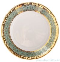 Набор тарелок 19 см 6 шт &quot;Констанция /Серо-голубая полоса с золотом&quot; / 105319