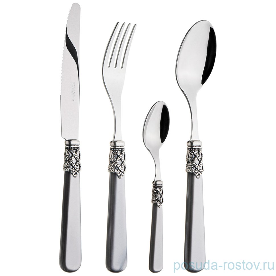 Столовые приборы 24 предмета на 6 персон "Ginevra grey" / 227394