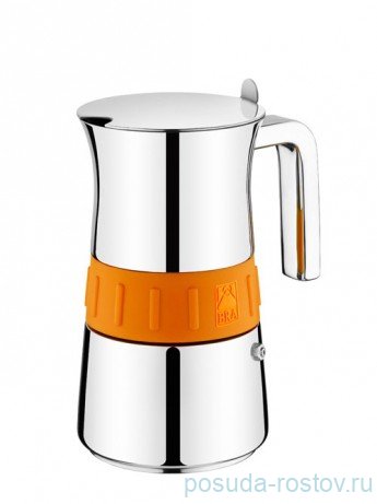 Кофеварка гейзерная на 4 чашки "BRA /Elegance Orange" / 154868 Кофеварка гейзерная на 4 чашки "BRA /Elegance Orange" / 154868