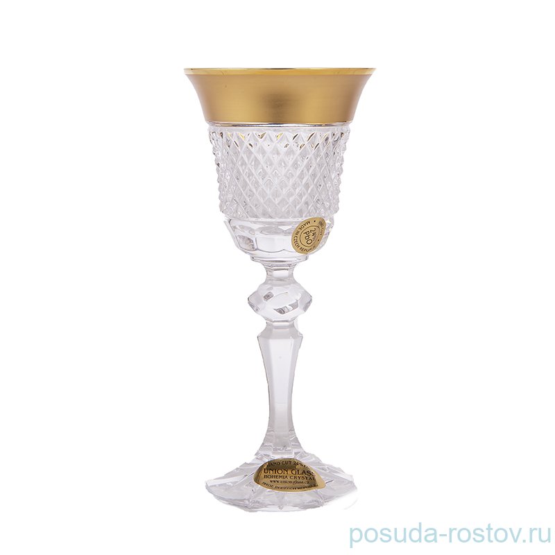 Рюмки 60 мл 6 шт "Лаура /Фелиция /Хрусталь матовое золото" / 165053