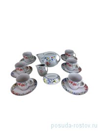 Чайный сервиз на 6 персон 15 предметов &quot;Лоос /Цветочный орнамент&quot; / 232072