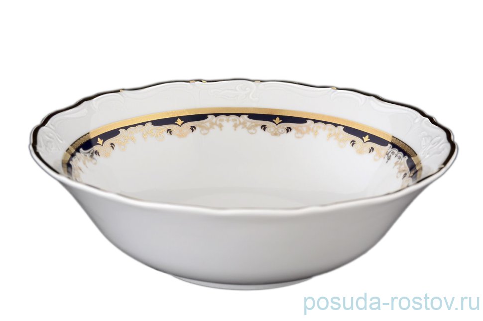 Салатник 25 см "Мария-Луиза /Лилии на синем" / 056410 Салатник 25 см "Мария-Луиза /Лилии на синем" / 056410