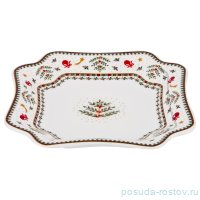 Блюдо 18 х 18 х 2,5 см квадратное &quot;Christmas Collection&quot; / 192117