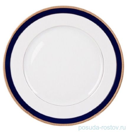 Набор тарелок 25 см 6 шт &quot;Сильвия /Синяя полоса с золотом&quot; / 039290