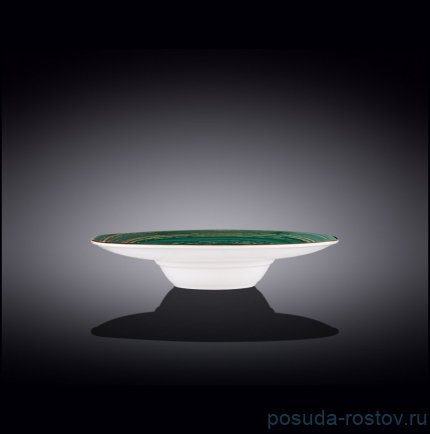 Тарелка 24 см глубокая зелёная &quot;Spiral&quot; / 261634