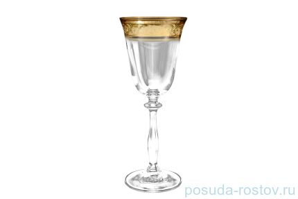 Бокалы для шампанского 190 мл 6 шт &quot;Анжела /Цветочный узор на золоте&quot; / 038691